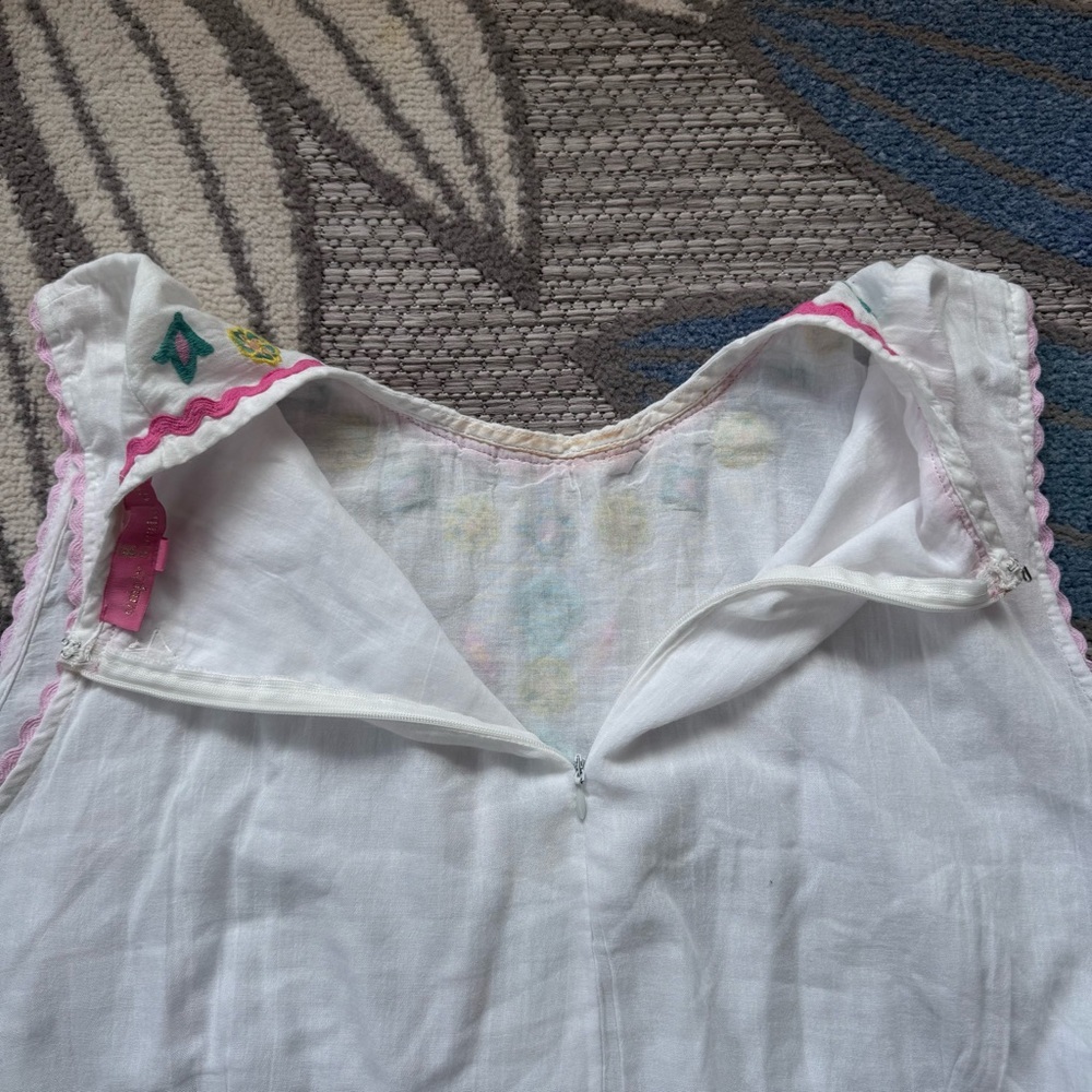 Simply Southern NWT Women’s Embroidered Turtle Floral White Cotton Dress Sz XXL - Picture 7 of 9